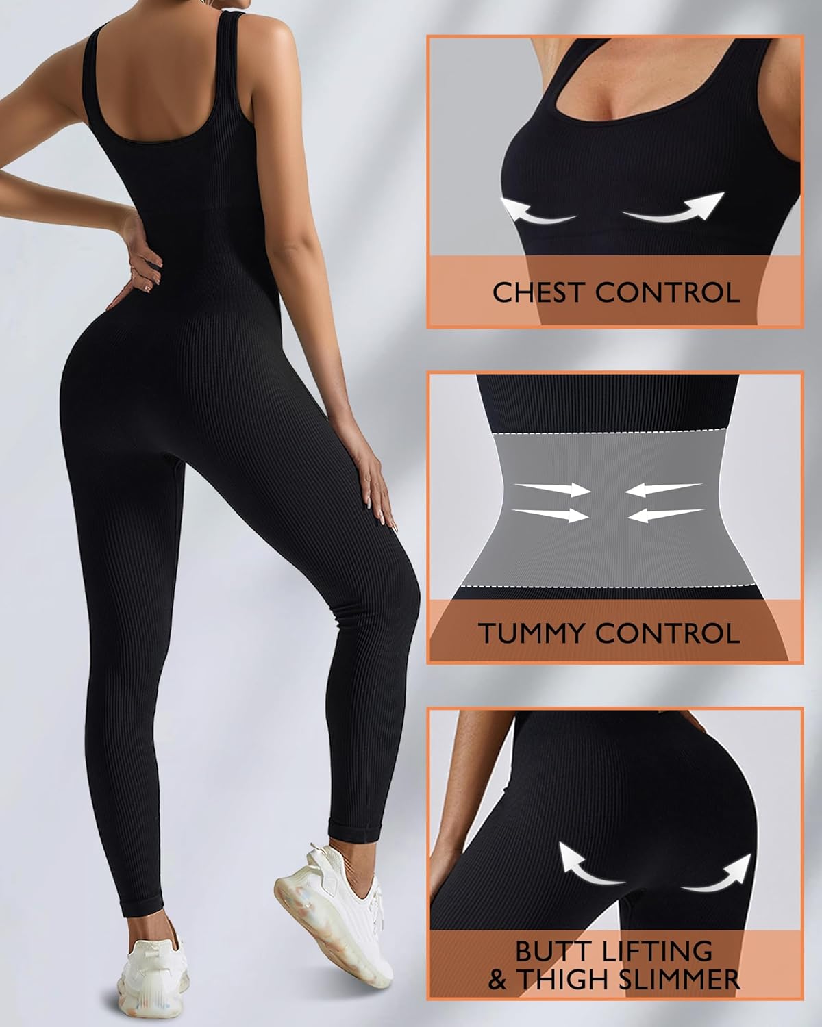 Women Workout Seamless Jumpsui - đánh giá và giá Seamless Ribbed Workout Tank Top