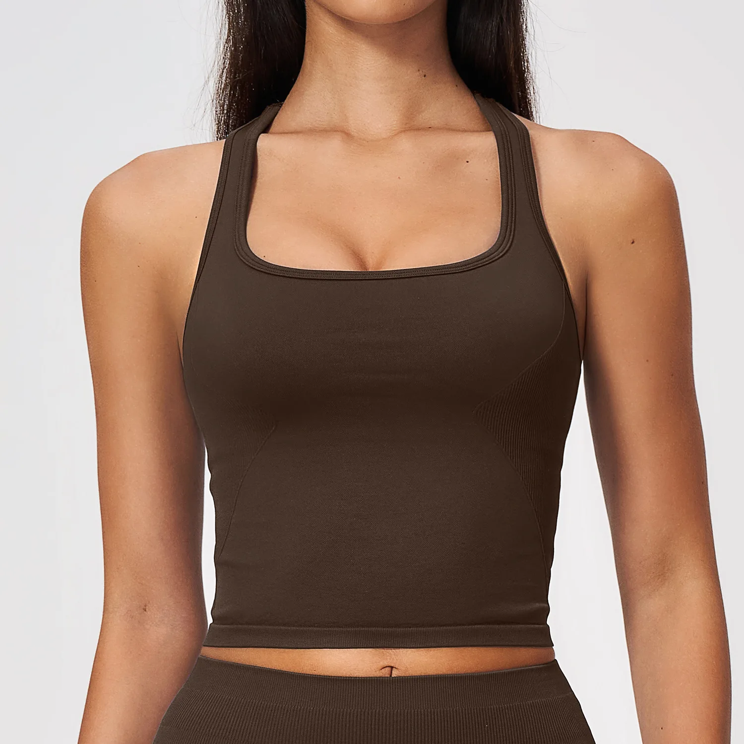 Women Seamless Ribbed Yoga Spo - đánh giá và giá Seamless Ribbed Workout Tank Top