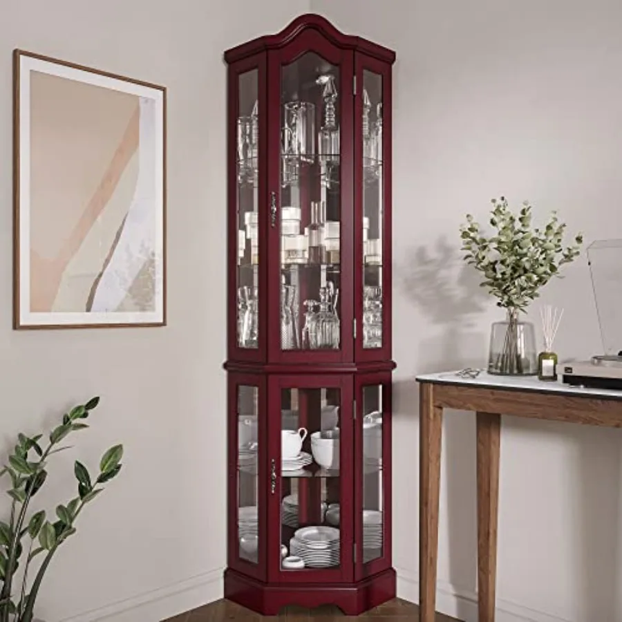 Lighted Corner Display Curved  - đánh giá và giá Tops