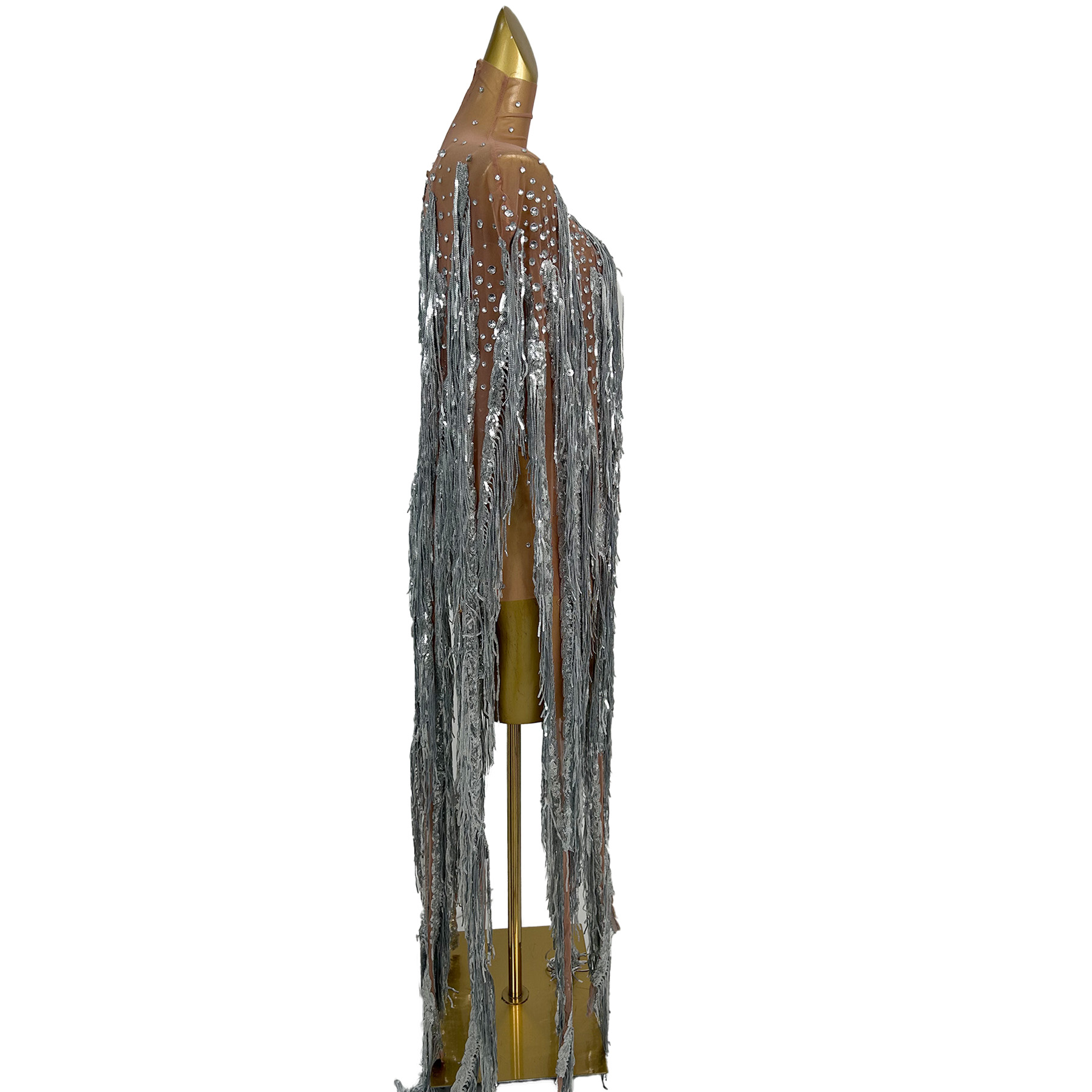 yusanBar See Through Mesh Outf - đánh giá và giá Sparkly Rhinestone Club Party Dress