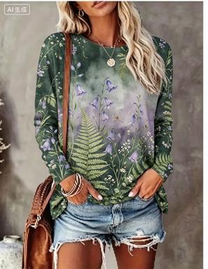 Women Long Sleeve T‑Shirt Grad - đánh giá và giá Blouses
