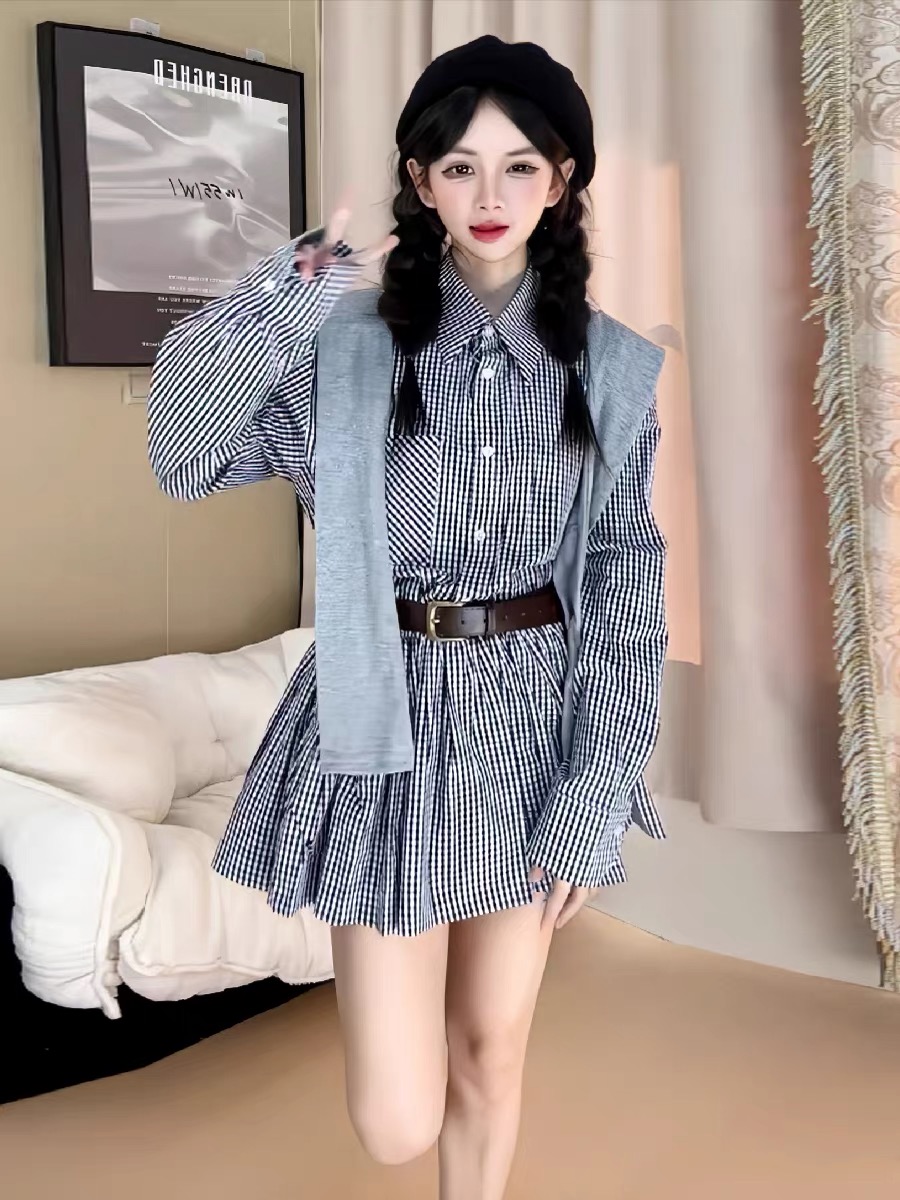 Early Autumn Korean Style Shir - đánh giá và giá Korean Style A Line Shirt Dress