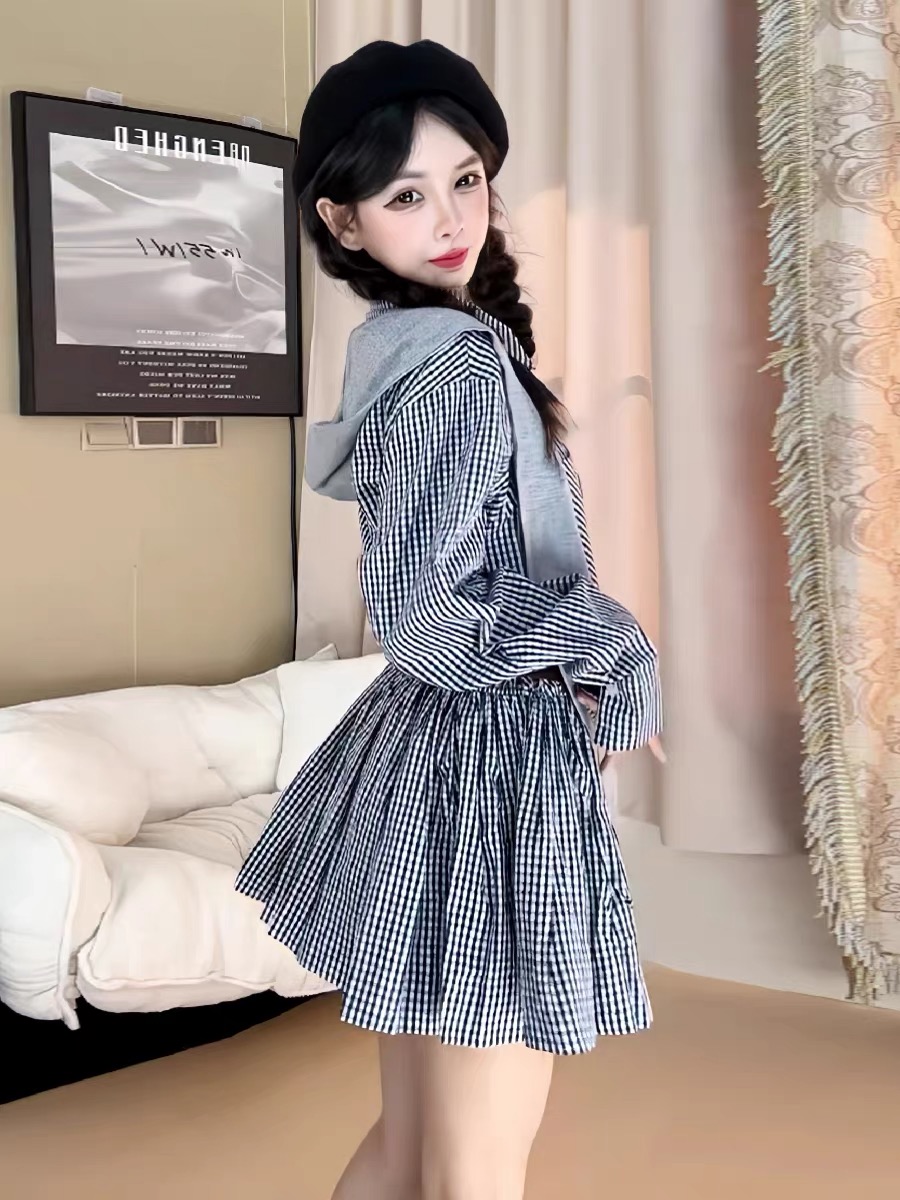 Early Autumn Korean Style Shir - đánh giá và giá Korean Style A Line Shirt Dress