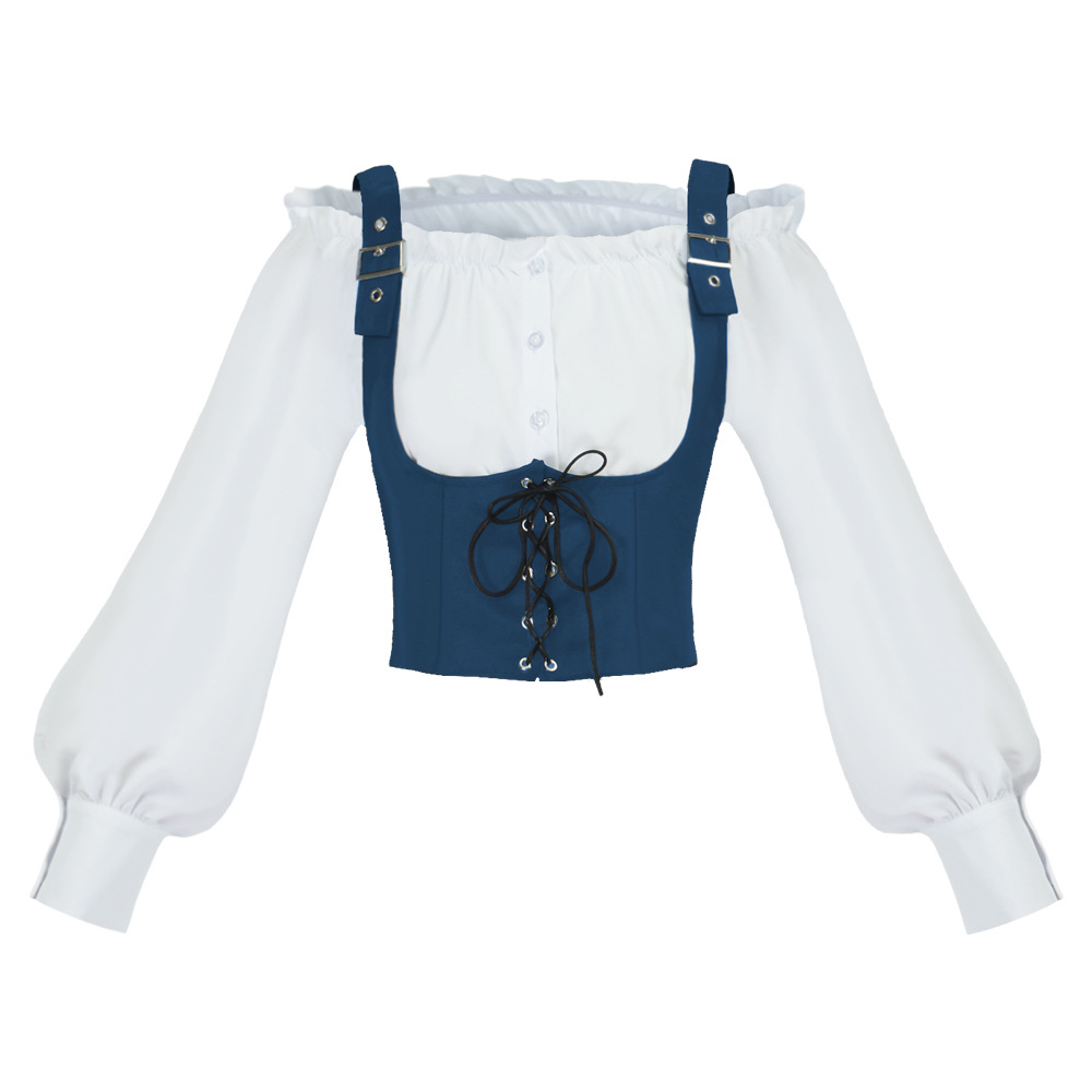 Retro Western Style Women Blou - đánh giá và giá Tops