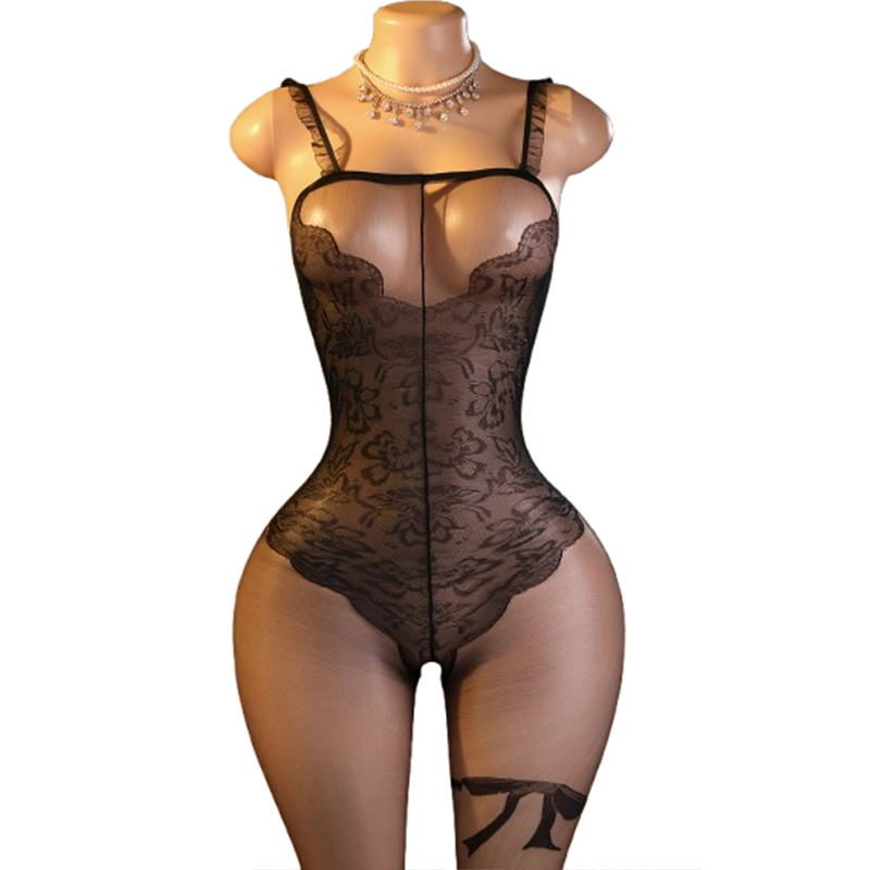 1 x Alluring black lace bodysu - đánh giá và giá Lingerie